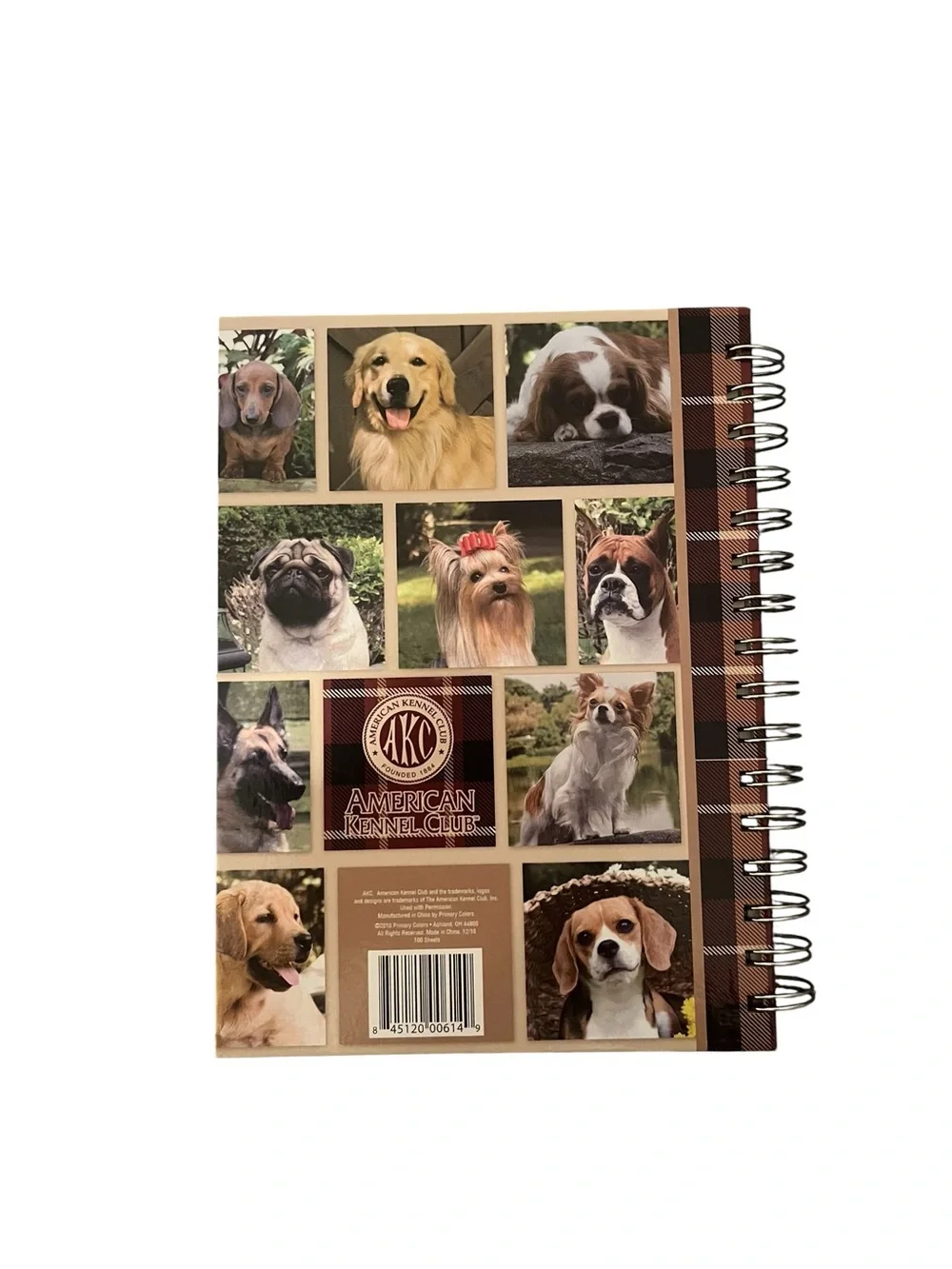 AKC American Kennel Club Lined NoteBook Journal Dog Breeds Canine 2010 Unused